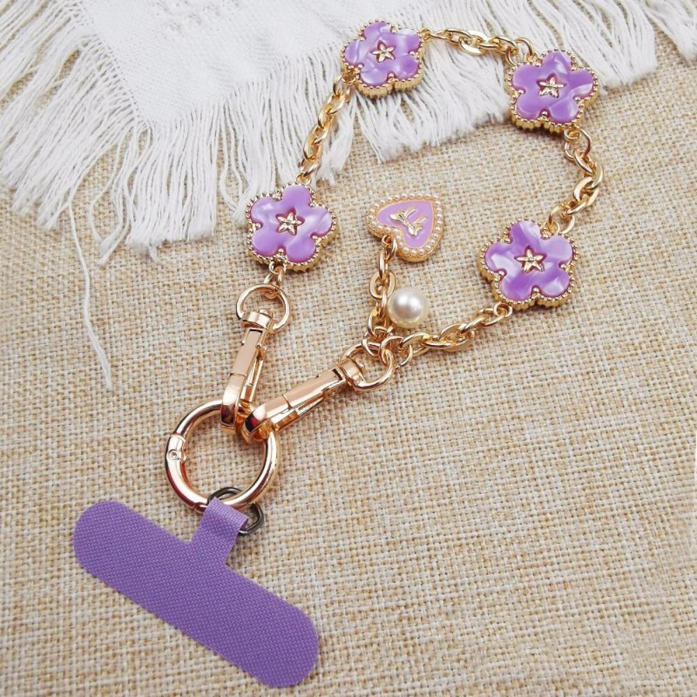

Metal Chain Mobile Phone Strap Pendant Mobile Phone Lanyard Phone Case Accessories фиолетовый