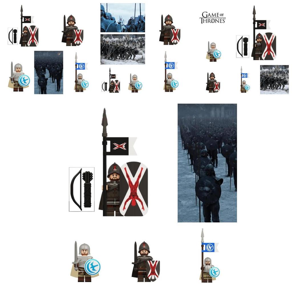 Kt1073 Game Of Thrones Bolton Elite Knight Eryn Valley Knight Building Blocks