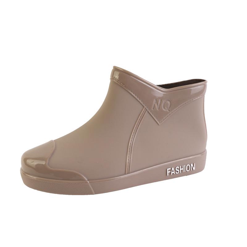 Damen-Regenschuhe, modischer Trend, für Erwachsene, kurze Röhre, wasserdichte Anti-Rutsch-Stiefel