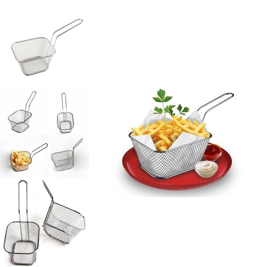 Mini Fryer Basket For Perfectly Crispy French Fries Fried Chicken Durable Easy To Clean