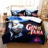 Fashion 3D Anime Bed Sheet Set  Gintama Bedding Set Single Twin Full Queen King Size Bed Set Adult Kid Bedroom Duvet Cover Sets