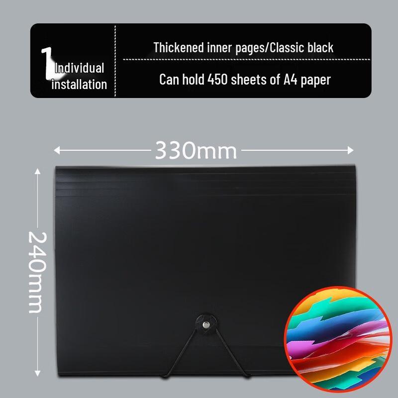 A4 Accordion File Organizer 3-Pack