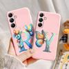 Phone Case For Samsung Galaxy A15 A25 A35 A55 A13 Colorful Letter Love Flower Butterfly Women INS Shell Fundas Bumper Soft Cover