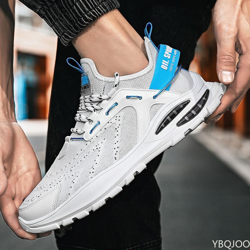 

Роскошные мужские кроссовки, удобная спортивная обувь, мужская трендовая легкая обувь для ходьбы, мужские кроссовки, дышащая уличная обувь для мужчин 39 белый