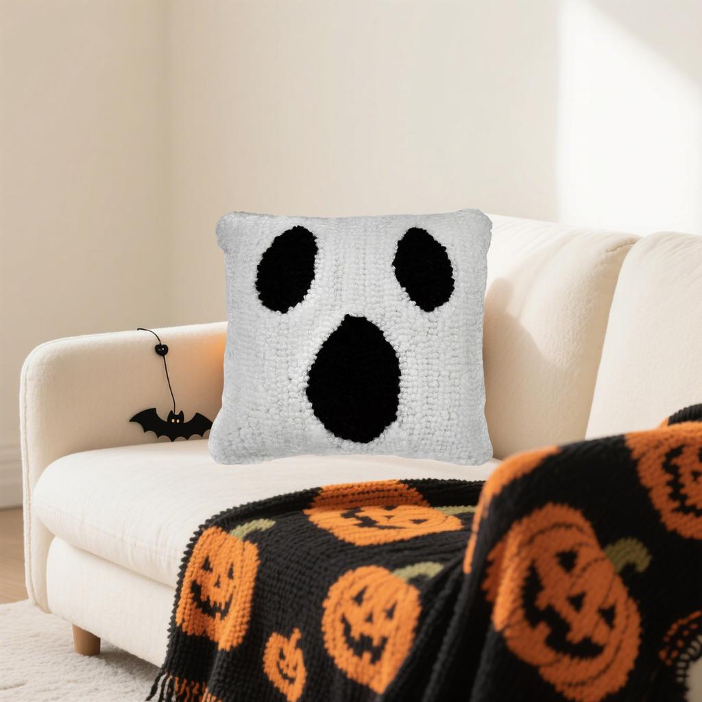 Halloween Throw Pillow, Halloween Decorations, Cute Throw Pillow, 8x8 Inches Holiday Throw Pillow, Throw Pillow, Old-fashioned Sofa Throw Pillow,