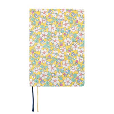Hobonichi Techo 2025 Hon Liberty Fabrics/Paysanne Blossom [A6/1 Page Per Day/January/Monday Start]