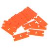 100pcs Double Edged Plastic Razor Blade Car Wrap Sticker Squeegee Window Glass Clean Scraper Car Accessories Label Clean Razor Glue Remover