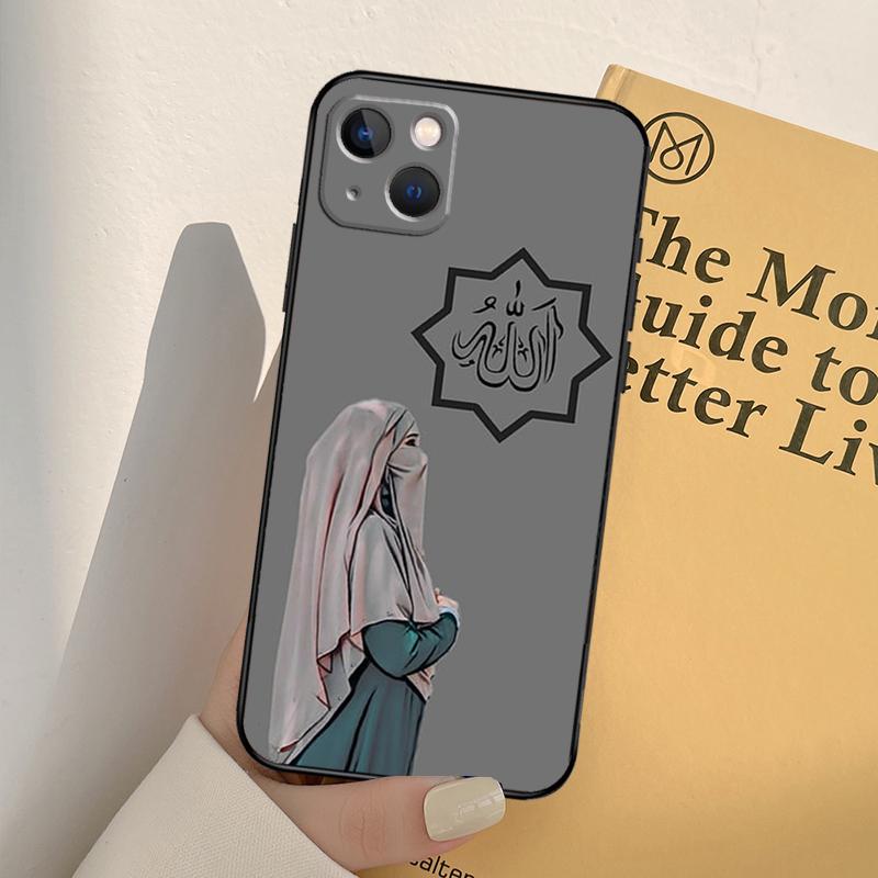 

Muslim Islamic Hijab Gril Phone Case For iPhone 17 16 15 13 11 12 14 Pro Max mini XR 16e 15 16 Plus 17 Air Full Cover iPhone 14Pro MAX