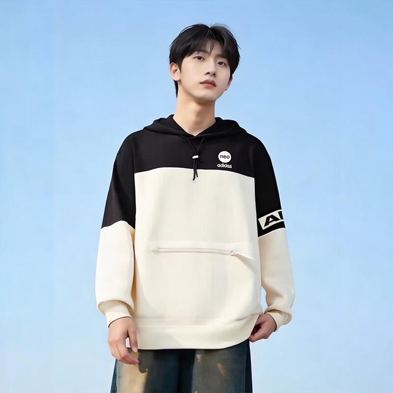 Adidas Neo Unisex Loose Fit Hooded Sweatshirt M