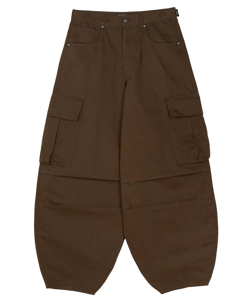 IDWS Andy Twill Balloon Cargo Pants Brown