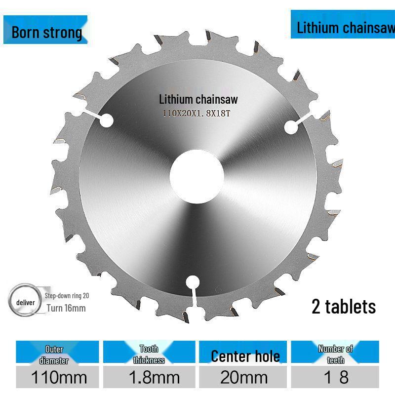 Lithium Electric Woodworking Saw Blades - 4", 5", 5.5", 6.5" Alloy Blades for Wood Cutting.