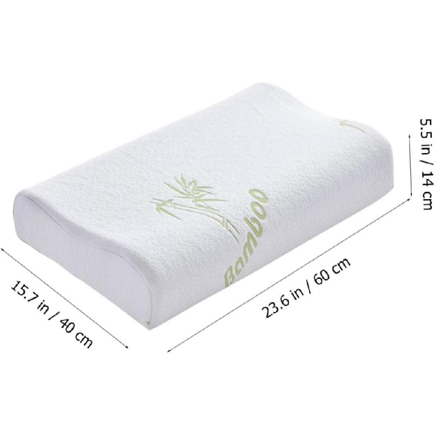 Artibetter Pillow Case White Sleepers Pillows Cover Latex Pillow Cover Neck Contour Pillowcase Memory Foam Pillows Cover Latex Foam Pillow Pillows