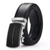 Pánský jednoduchý opasek z pravé kůže Módní návrhář Business Nový opasek se vzorem Jaguar Dekorativní slitinová automatická spona