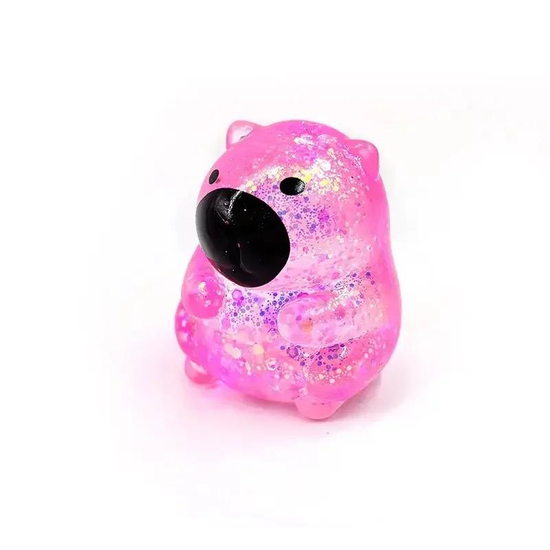 Slow Rebound Capybara Squishy Toy, Malt Candy Mochi Fidget Toy, Stress Relief Interactive Gift for All Ages