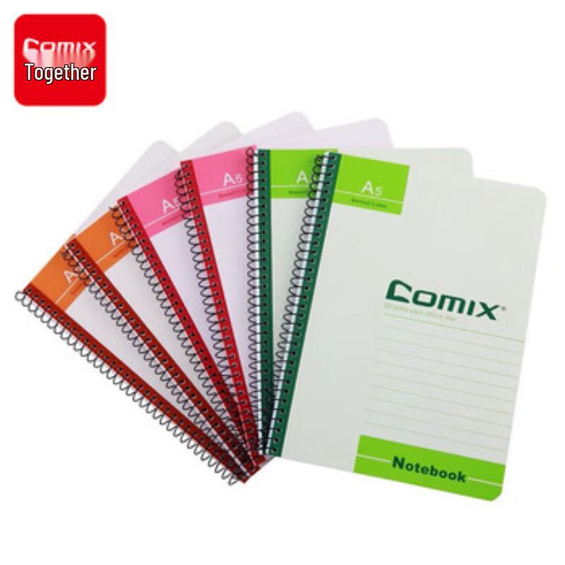 Qixin C4515 A5 Spiral Notebook 10-Pack