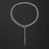 Geometric Statement Necklace Zinc Alloy Gothic Pendant Neckchain For Bold Fashion Look And Everyday Wear