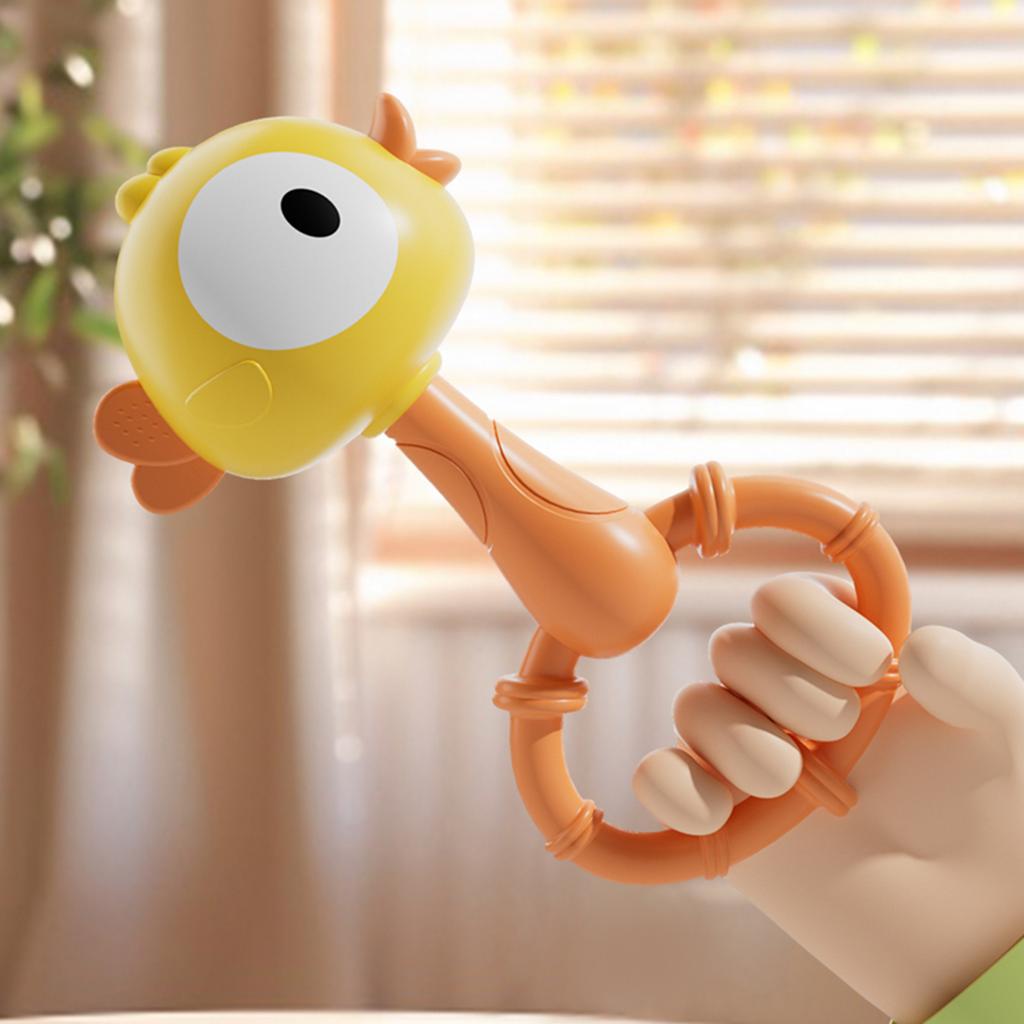 Baby Rattle Shaker Toy For Early Development Safe ABS Plastic Grasp Training Sensory Auditory Stimulation Shake Bell Toy