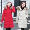 Winter down jacket for women, medium length, white duck down, thickened, warm and temperament, young mother's large size slim down jacket