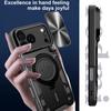For iPhone 17 Pro Max Case TPU + PC Phone Cover with Kickstand , Slide Lens Window