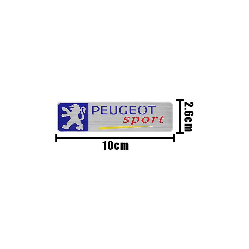 3D Aluminum Metal Car Stickers Body Car Styling Emblem Badge for Peugeot 306 308 408 108 RCZ 208 107 106 206 207 Decal Accessory