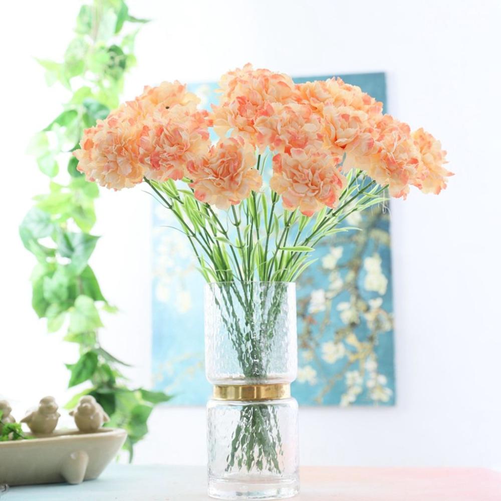 

Decorative Photographic Props Home Decor Artificial Carnation Silk Flower Carnation Bouquet