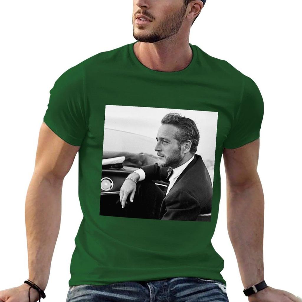 Paul Newman Poster T-Shirt customizeds boys whites vintage clothes mens cotton t shirts