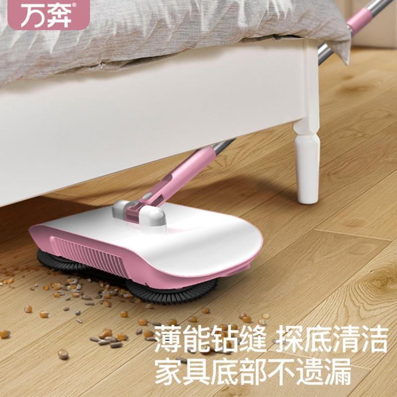 Hand-push Sweeper Sweeping and Mopping Two-in-one Dust Removal and Decontamination Lazy Mop Folding Storage