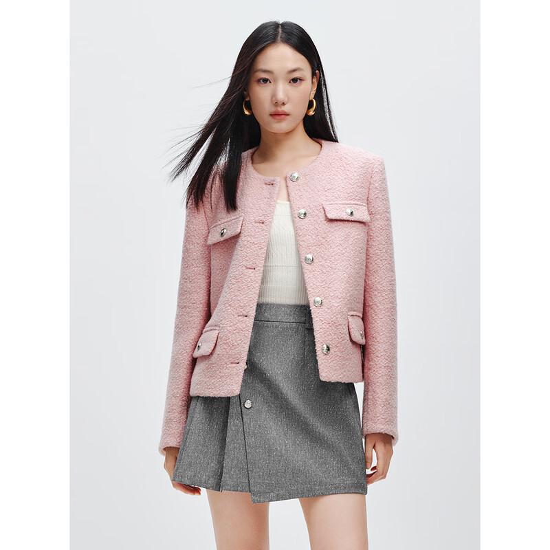 Женский короткий жакет из буклированного твида Peacebird