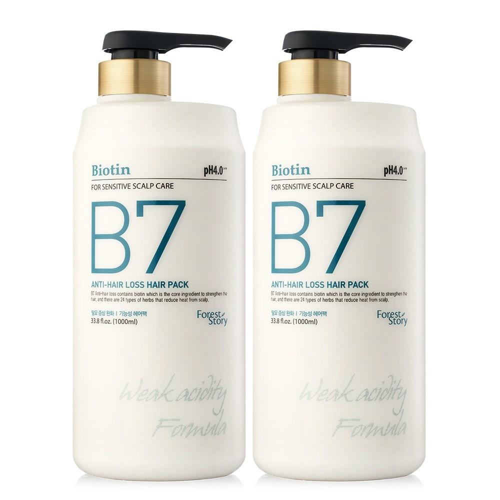 Forest Story B7 Anti-Hair Loss Mildly Acidic Hair Pack 2 pcs 1L
