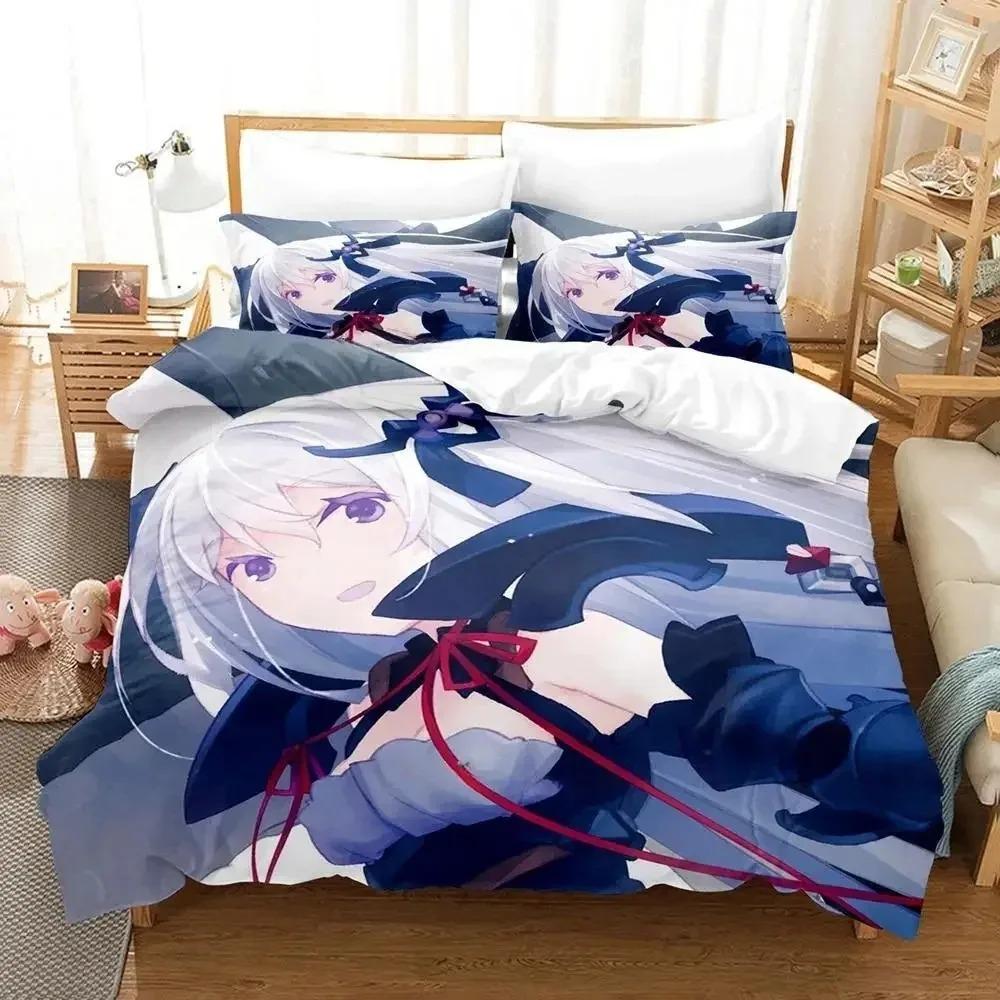 OreShura Bedding Set Single Twin Full Queen King Size Bed Set Adult Kid Bedroom Duvet cover Sets 3D Print Anime Bed Sheet