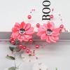 2Pc Korean Headdress Bridal Head Flower Small Wrinkle Chrysanthemum Rose Flower Handmade Jewelry Wedding Dress Disc Hair Dancing Hairpin