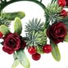 Christmas Candle Ring Wreath Decor for Chair Party Supplies