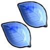 2Pcs Leaf Shape Ink Dish Ceramic Ink Tray Calligraphy Supplies for Beginners Professionals Artists Lightweight Polished Easy