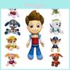 Conjunto Fofo e Abraçável de Pelúcias Patrulha Canina Com Ryder Marshall Rubble Chase Rocky Zuma Skye