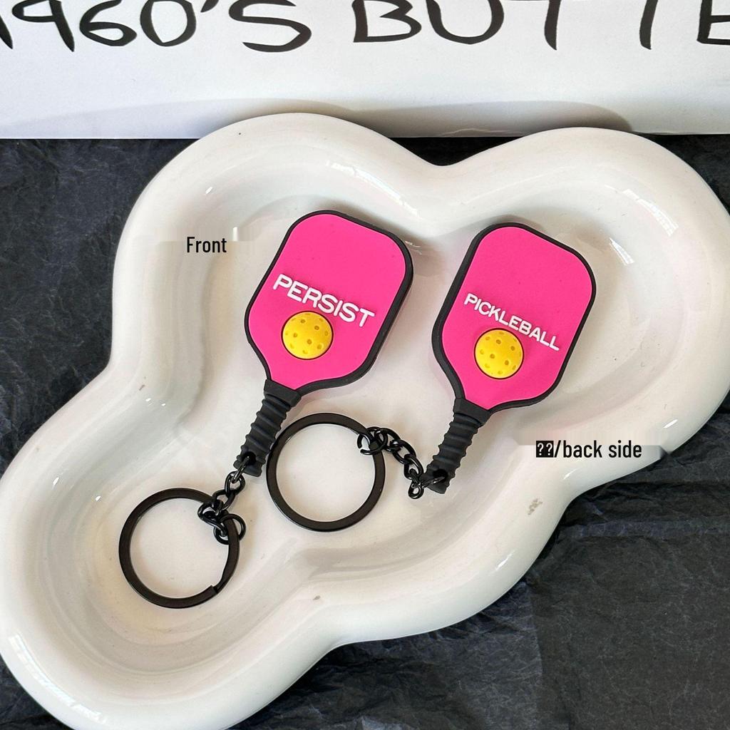 Miu Series Dumbbell Plate Keychain: Trendy Fitness Accessory & Sports Jewelry Gift