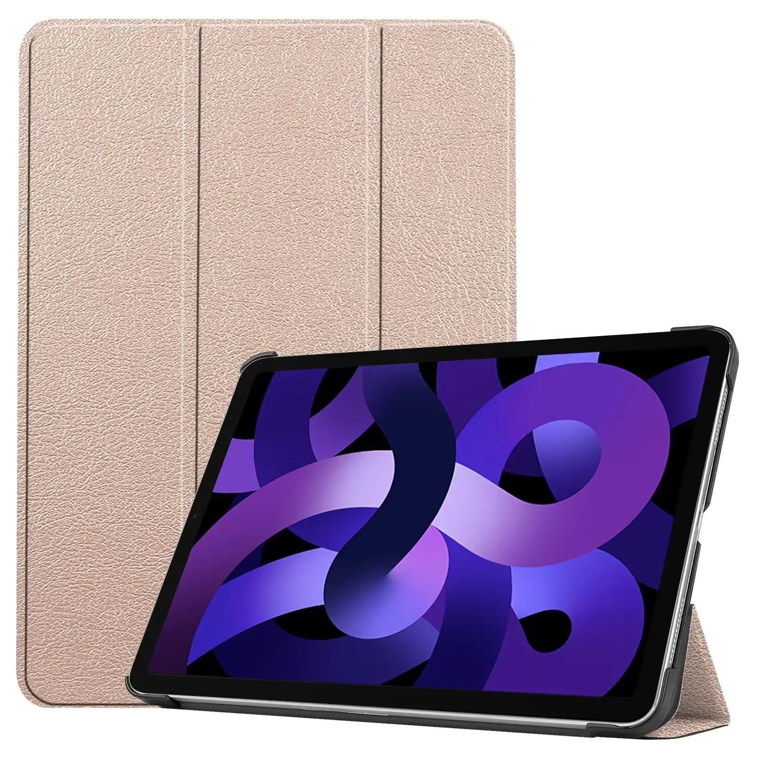 Чехол для Apple iPad Air6 2024 10,9 дюймов PU откидная подставка чехол для Apple iPad Air6 2024 чехол для планшета Funda iPad Air6 2024 10.9 золотой