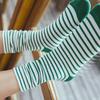 Women Ankle Winter Warm Knit Cotton Elastic Hosiery Striped Socks