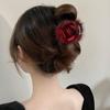 Soft Fur Half Updo Hairpins Hair Decoration Plush Hair Claw Fashion Ponytail Holders  Women