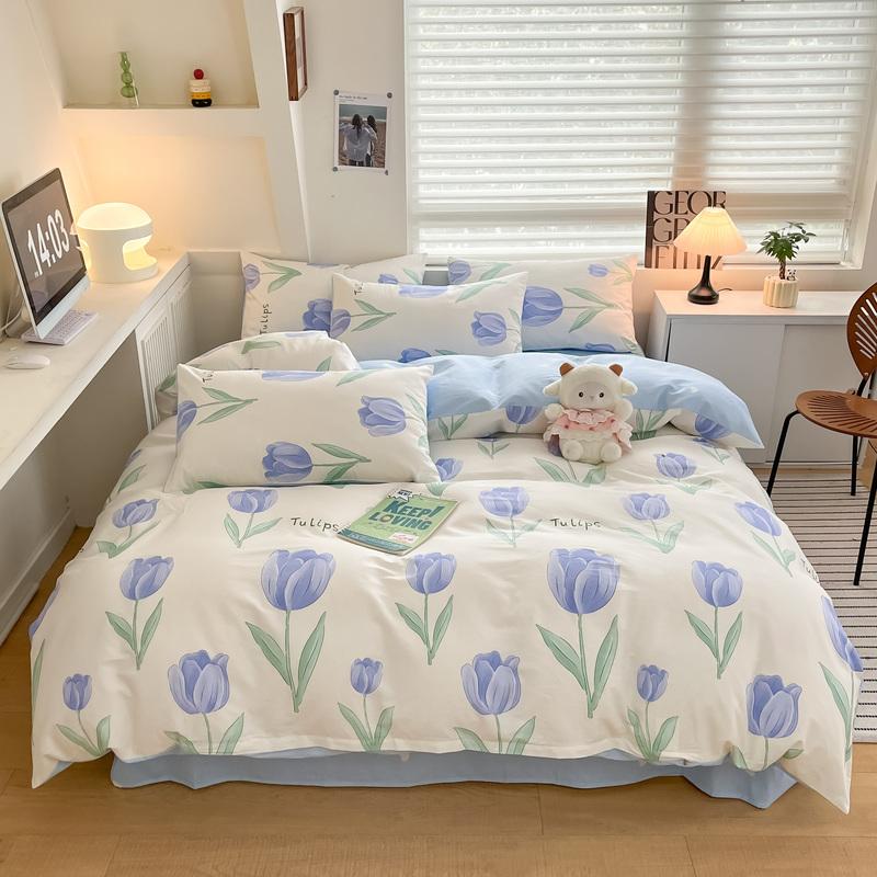 

Хлопковый стеганый пододеяльник с принтом, Модный пододеяльник, Мягкий большой пододеяльник, Двуспальный Удобный односпальный пододеяльник 150x200cm 1pc