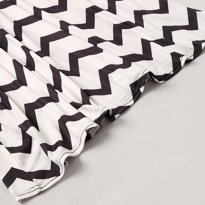 Stylish Mother And Daughter Fashion Casual Boho Stripe Maxi Matching Dress Outfits