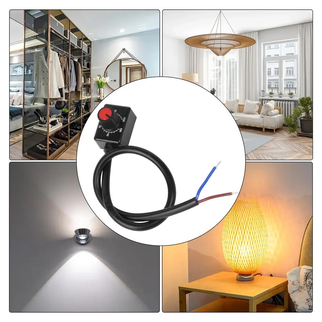 LED-Dimmer für passive Niedervolt-Gleichstrom 0-10V und 1-10V Beleuchtungssysteme mit Tastschalter, ausgelegt für Energieeffizienz