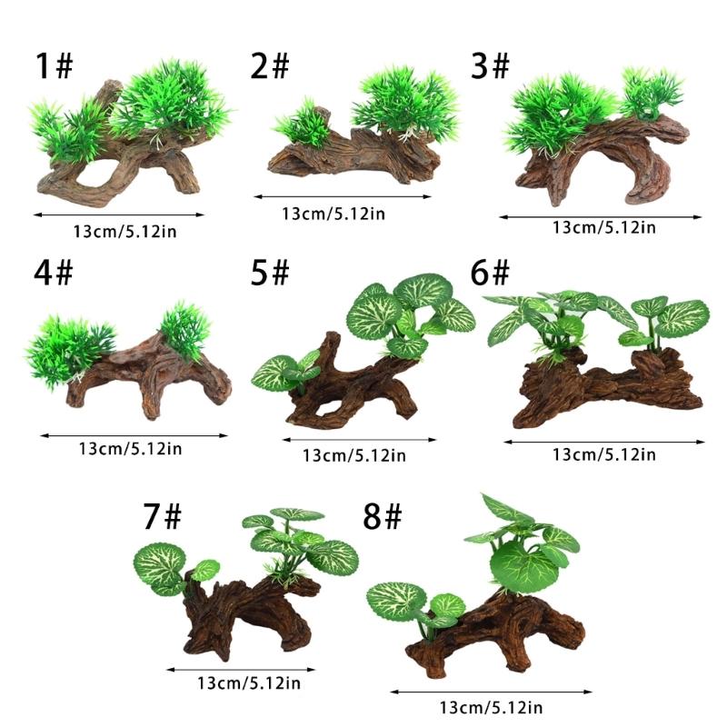 Life Like Tree Root Aquariums Ornament Easy To Clean Resin Fishtanks Landscape Decoration for Safe Fish Shrimp Habitats