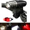 USB Rechargeable Bright LED Bicycle Bike Front Headlight and Rear Tail Light Set