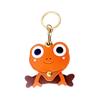 Portachiavi Pendente Rana in Pelle Creativo Portacarte a Forma di Rana Carino Portachiavi Fascino Portatile Anti-Perdita per Borsa Accessori Zaino Scolastico Piccoli Regali