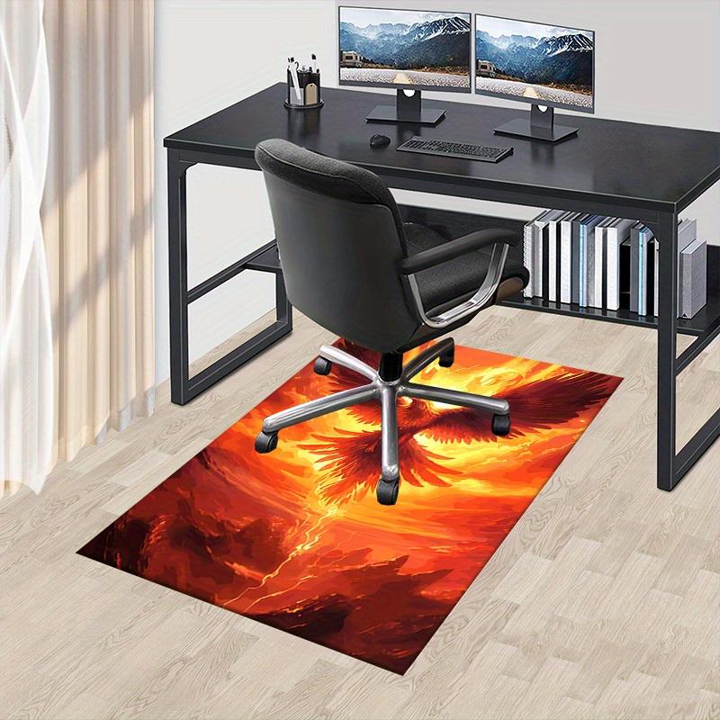 1pc Phoenix Rising Themed Rug for Home Decor, Non-slip Office Carpet, Chair Mat, Outdoor Mat, Christmas and Halloween Gifts-0731124