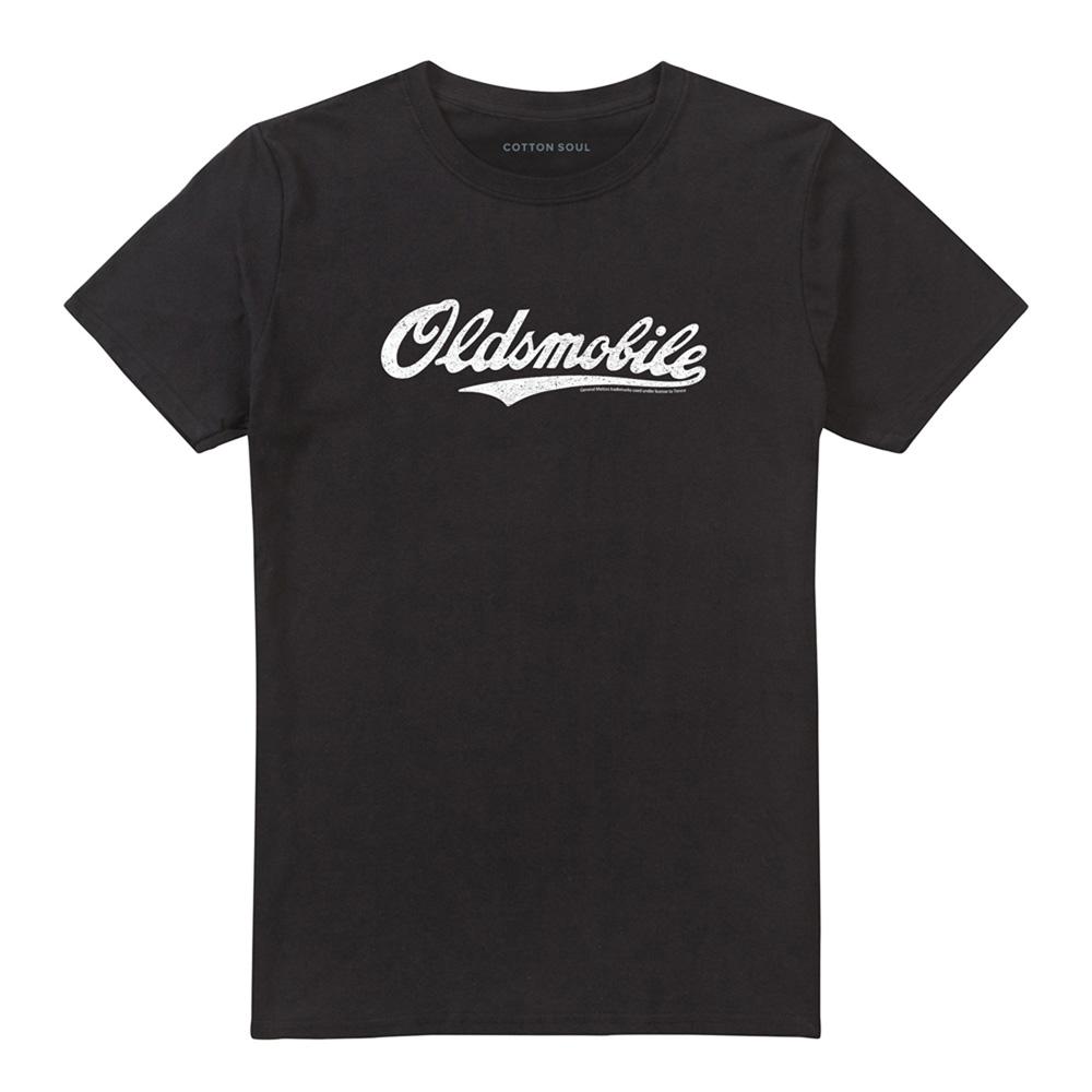 Oldsmobile Unisex Adult Cursive Logo T-Shirt
