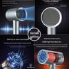 High Power Quiet Hair Dryer with Negative Ion Technology for Quick Drying, Ideal for Dorms and Men's Use