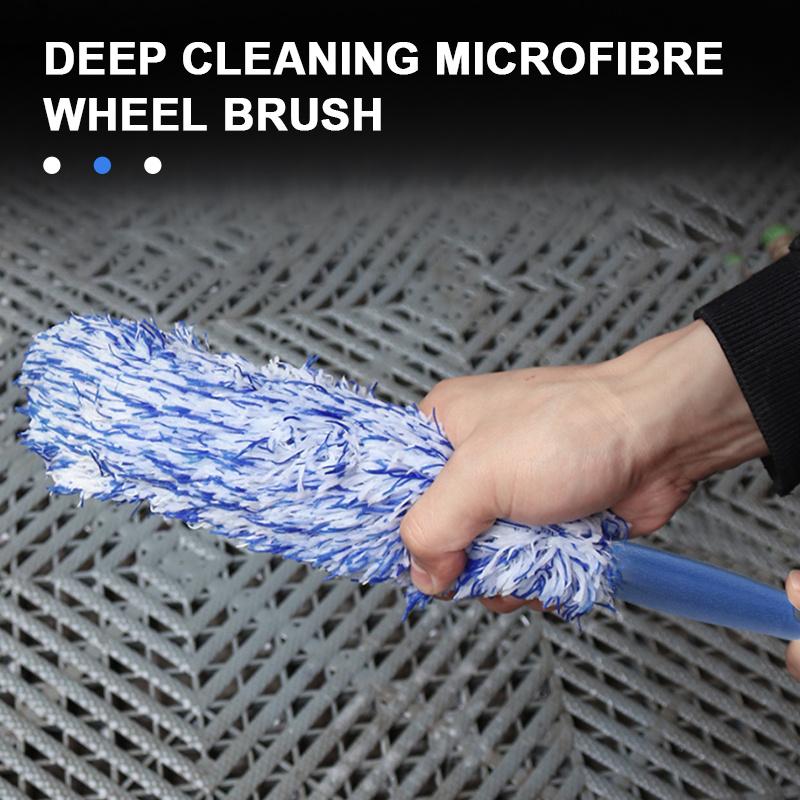 Perie Curățare Jantă Roată Auto Portabilă Pluș Perie Butuc Roată Auto Instrument Spălare Îngrijire Detailing Auto Perie Îndepărtare Praf