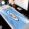 Manchester City Fußballclub Thema Premium Rutschfestes Mauspadd mit Genähten Kanten, Strapazierfähiges Gummi-Material, für Schreibtisch & Gaming Tolle Geschenke