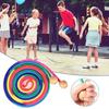 Rainbow Color Group Skipping Rope 5M Length Anti-Slip Wooden Ball Handle Speed Jump Rope Adjustable Collective Jumping Rope